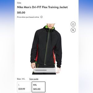 Nike Men's Sport Clash Dri Fit Flex Training Jacket
